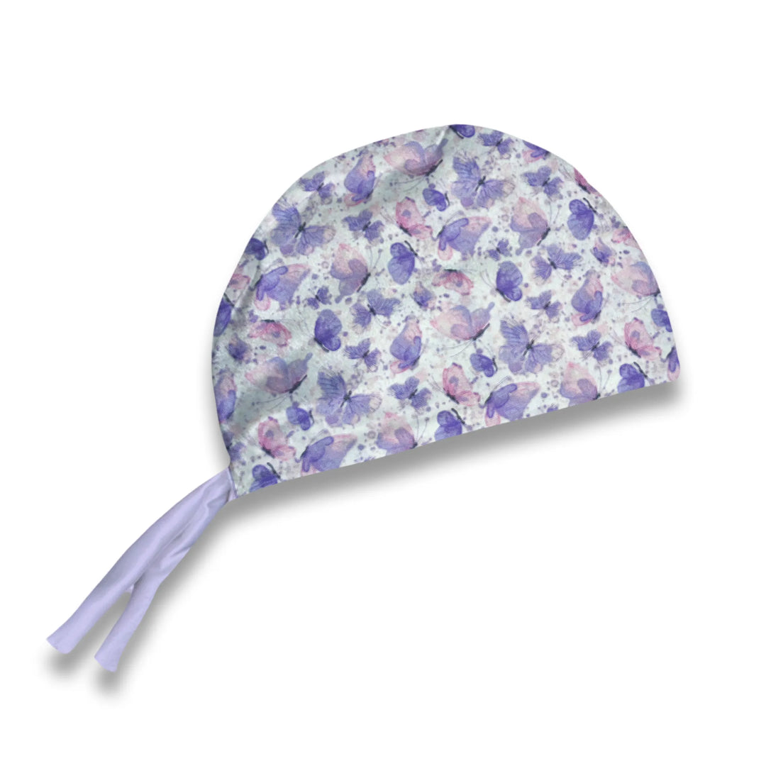 Cotton Candy Butterflies Scrub Hat
