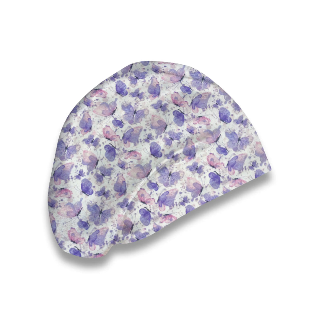 Cotton Candy Butterflies Scrub Hat