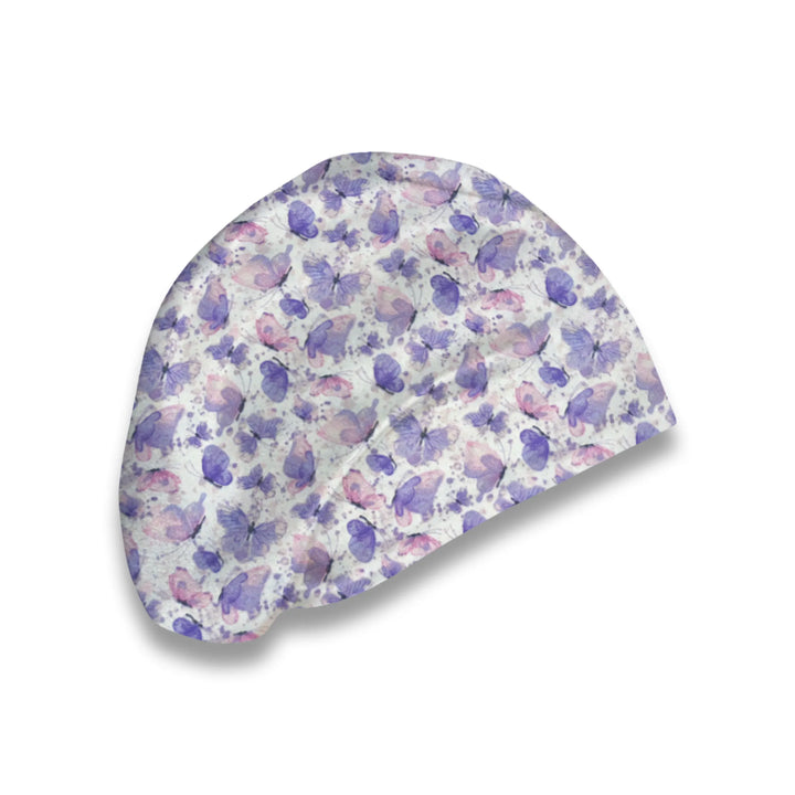 Cotton Candy Butterflies Scrub Hat