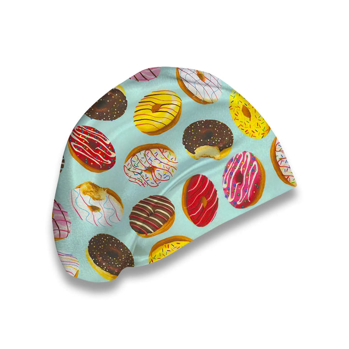Donuts on Blue Scrub Hat