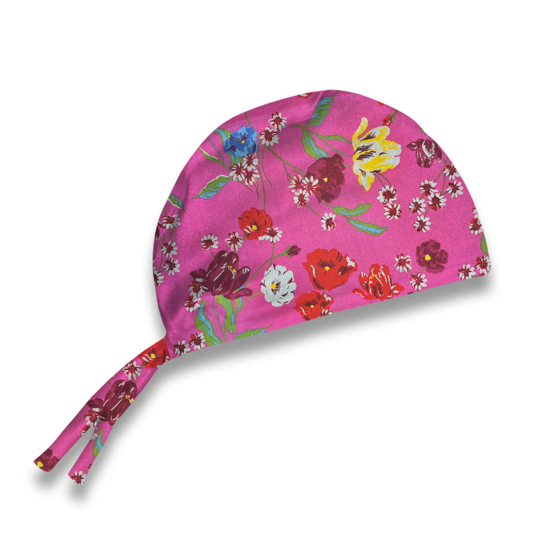 Fuchsia Fields Scrub Hat