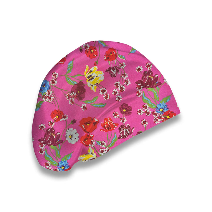 Fuchsia Fields Scrub Hat