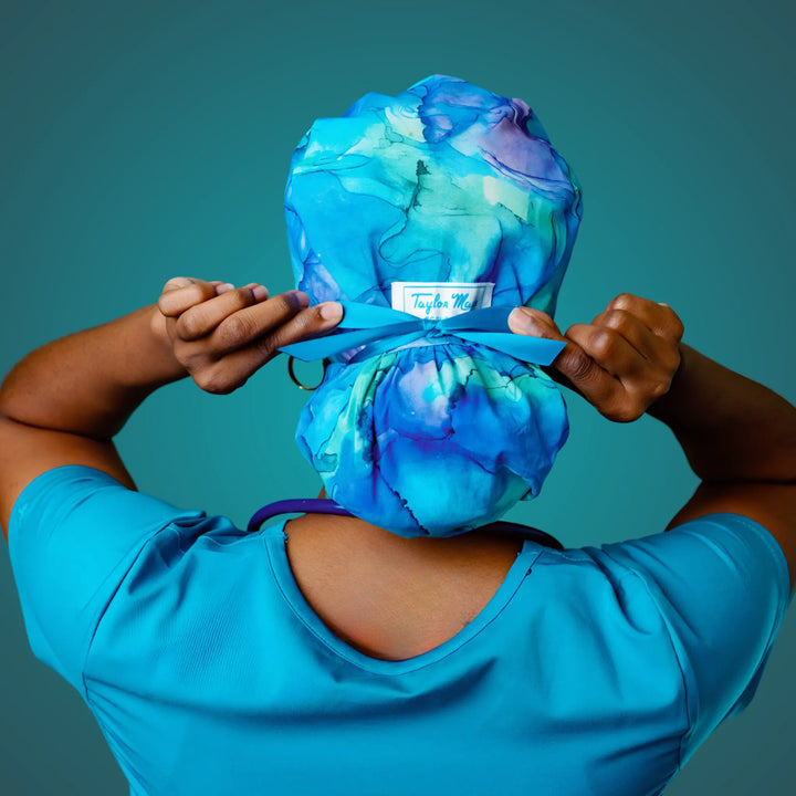 Gemstone Marble Scrub Hat