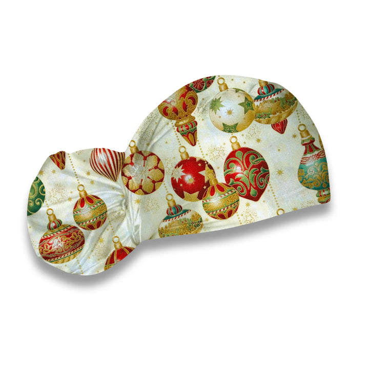 Golden Christmas Scrub Hat
