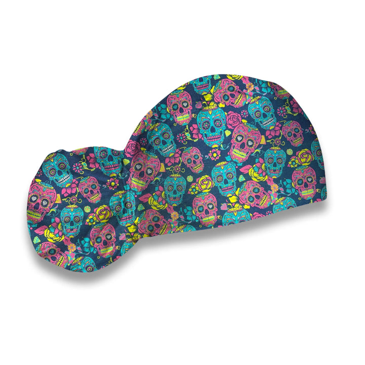 Floral Sugar Skulls Scrub Hat