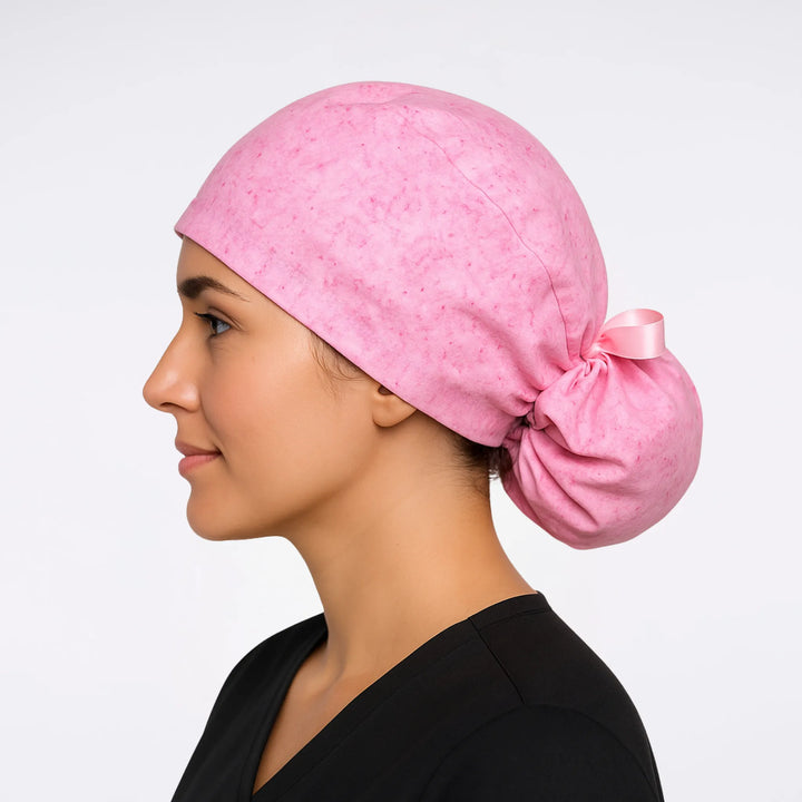 Speckled Pink Scrub Hat