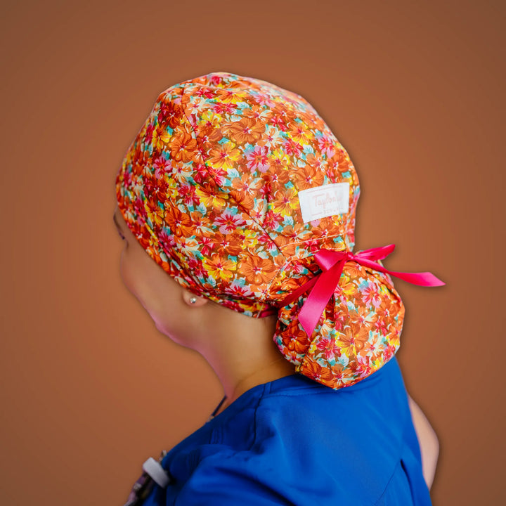 Tropical Sunset Scrub Hat